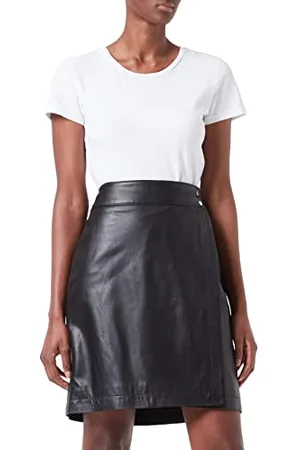 HUGO BOSS Damska spódnica ze skóry Lemiri, , XS