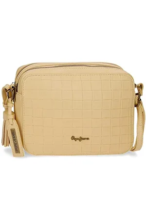 Pepe Jeans Naiara torba na ramię, dwie przegródki, żółta, 19 x 13 x 3 cm, sztuczna skóra