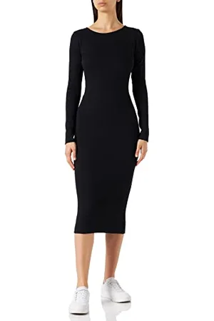 HUGO BOSS Damska sukienka Nemarina, czarna1, slim fit