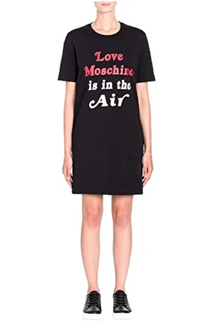 Moschino Sukienka damska is in The Air Print_Short Sleeve Dress, , 40