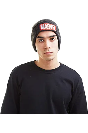 Marvel Męska czapka beanie z logo komiksów, , Rozmiar uniwersalny