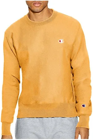 Champion Bluza męska z okrągłym dekoltem, odwrócony splot, ciężka bluza polarowa dla mężczyzn, M
