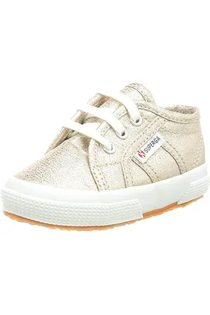 Superga Chłopięce 2750-lameb buty do nauki chodzenia, Złoto różowe platynowe 941, 18 EU
