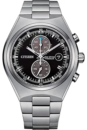 Citizen Męski chronograf Eco-Drive zegarek na rękę z tytanową bransoletką, , Einheitsgröße, bransoletka