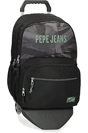Pepe Jeans Davis plecak szkolny z podwójną przegródką na kółkach, , 32 x 45 x 16 cm, poliester, 21,6 l
