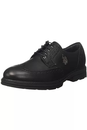 U.S. Polo Assn. Syd, męskie sznurowane Oxford, Black Nero Blk - 42 EU