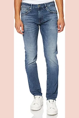 Mavi Jeansy męskie james, Mid Brushed Ultra Move, 28W / 34L
