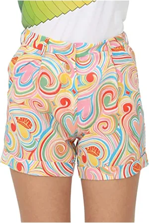 Moschino Damskie szorty High Waist in Fluid Cupro-Cotton Casual Shorts, , 38 PL