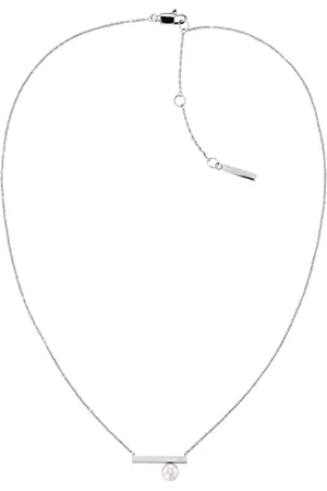 Calvin Klein Damskie kolczyki z perłami MINIMALIST PEARL, bransoletka lub naszyjnik ze stali nierdzewnej, Jeden rozmiar, Stal nierdzewna, Bez kamieni szlachetnych