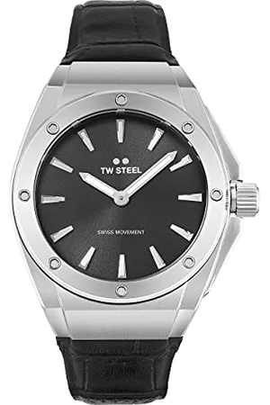 TW steel Damski analogowy szwajcarski mechanizm kwarcowy zegarek ze skórzanym paskiem CE4033