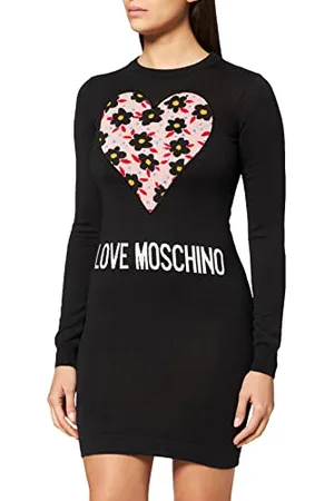 Moschino Sukienka damska z długim rękawem, , 48