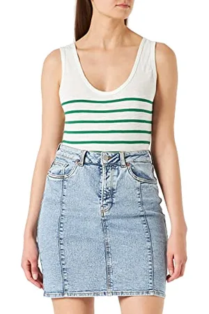 JACK & JONES JACK&JONES JJXMILLIE MIDI HW AKM11 SN Skirt, Light Blue Denim, XS