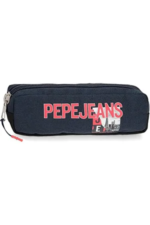 Pepe Jeans Etui Dikran niebieskie 22x7x3 cm poliester, niebieskie, etui, , Obudowa