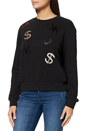 KENDALL + KYLIE KENDALL & KYLIE Damska Bluza, Czarna, L