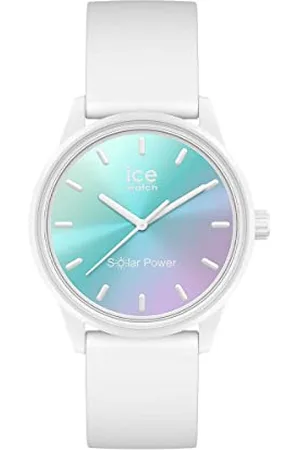 Ice-Watch ICE solar power Lilac turquoise sunset - zegarek damski z silikonowym paskiem - 020649 (Small)