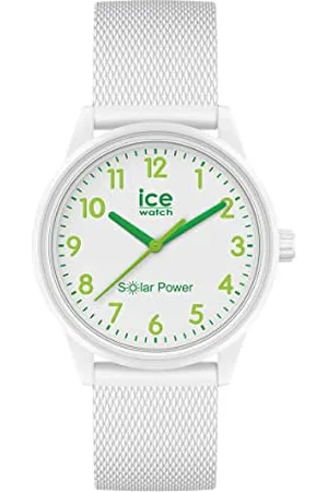 Ice-Watch ICE solar power Nature numbers Mesh - Damski zegarek z silikonowym paskiem - 018739 (Small)