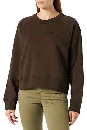 JACK & JONES Damska bluza Jjxx Jxcaitlyn Ls Oversize Time Sweat Noos, Demitasse/Szczegóły: Emb Czarny, L