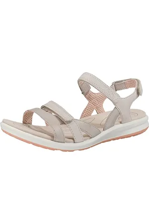 Ecco Cruise Ii Płaskie sandały Kobiety, Beżowy Siver Grey Gravel Rose Dust, 40 EU