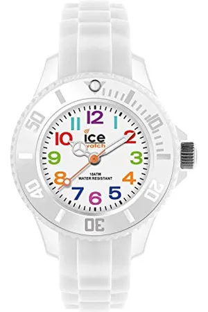 Ice-Watch ICE mini - Biały zegarek chłopięcy (mieszany) z silikonowym paskiem - 000744 (Extra Small)