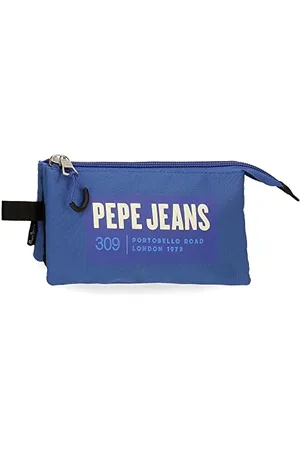 Pepe Jeans Darren Triple Case Blue 22x12x5 cm poliester, , potrójne etui, , Potrójne etui