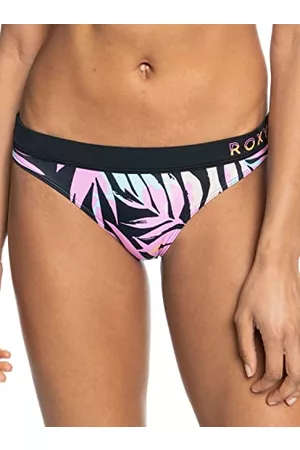 Quiksilver Kobieta Bikini - Damskie szorty Roxy Active od bikini z dolnym spodem, Antracytowa dżungla zebry, M
