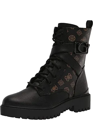 Guess Kobiety Orana Buty, Czarny/Brązowy, 40 EU