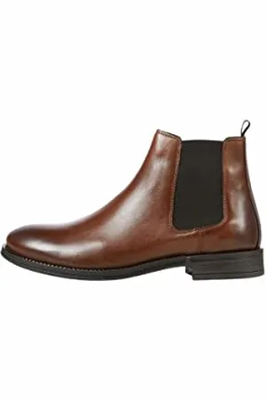 JACK & JONES Męskie buty Jfwargo Leather Chelsea Ln Boot, , 41 EU