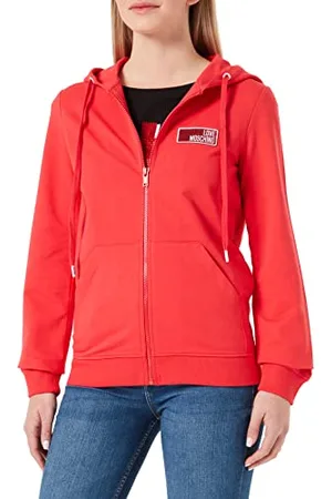 Moschino Bluza Płaszcz Damska, Czerwona, 48