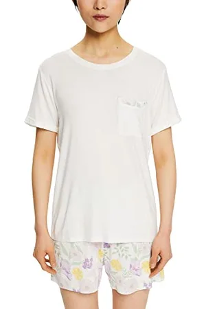 ESPRIT Sezonowy nadruk Mo Nwcvepjsslv.Szorty damskie Pijama Set, , 48