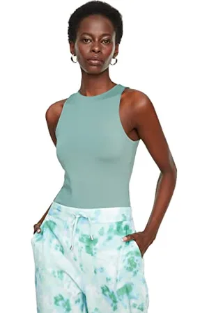 Trendyol Body damskie jednokolorowe, dziergane, , M