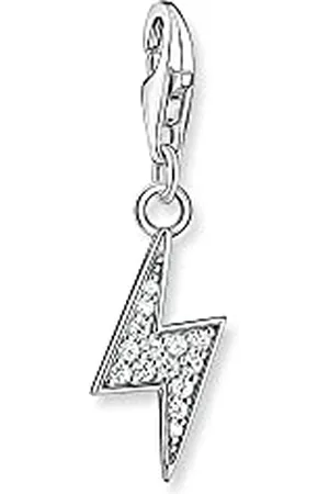 Thomas Sabo Sabo Damen Charm Anhänger Blitz 925er Sterlingsilber mit Zirkonia, 1881-051-14
