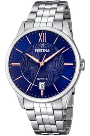 Festina Męski analogowy zegarek kwarcowy z bransoletką ze stali szlachetnej F20425/5