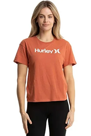 Hurley Damska koszulka O&o Seasonal Tee, czerwona (Mineral Red), S, , S