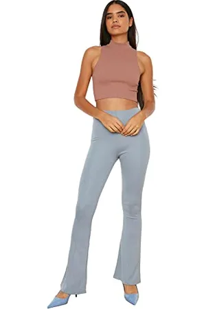 Trendyol Damskie spodenki damskie Gray Flare, , L