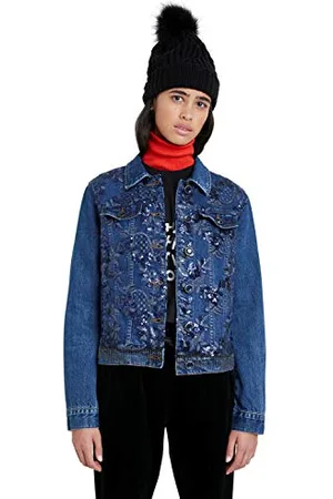 Desigual Damskie 20WWED53516136 kurtki, niebieskie, 36