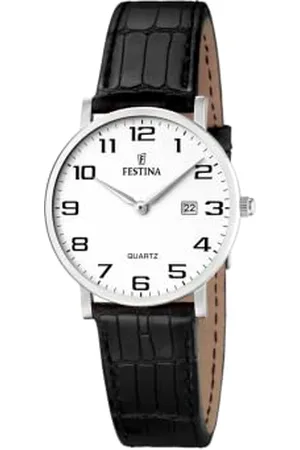 Festina Damski analogowy zegarek kwarcowy ze skórzanym paskiem F16477/1