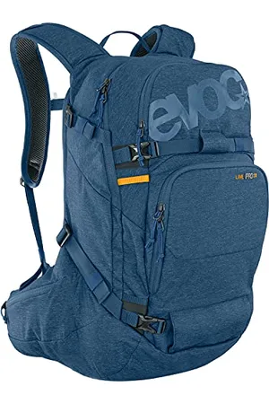 Evoc Lecak turystyczny LINE PRO 30 (ochrona LITESHIELD PLUS, uchwyt snowboardowy, kieszeń na butelkę wody, izolowany pasek na ramię, szybki dostęp do pleców, kieszeń lawinowa), Denim Blue
