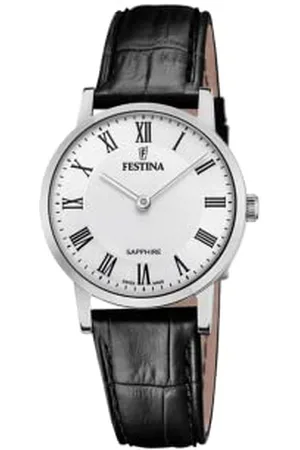 Festina Damski analogowy zegarek kwarcowy ze skórzanym paskiem F20013/2