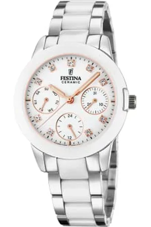 Festina Damski analogowy zegarek kwarcowy z bransoletką ze stali szlachetnej F20497/1