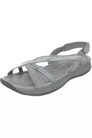 Swissies Iside Fashion damskie sandały, - Grau Light Grey - 36 EU