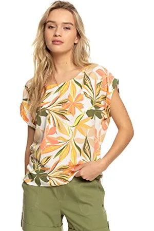 Roxy Quiksilver Bluzki damskie Pacific Escape, Śnieżnobiała subtelnie słona multyka, XL