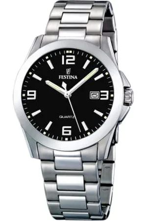 Festina Męski analogowy zegarek kwarcowy z bransoletką ze stali szlachetnej F16376/4, , bransoletka