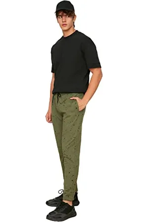 Trendyol Mężczyźni Regular Fit Printed Tracksuit spodnie męskie, , S