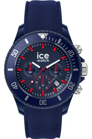 Ice-Watch ICE chrono Blue red - Męski zegarek z silikonowym paskiem - Chrono - 020622 (Large)