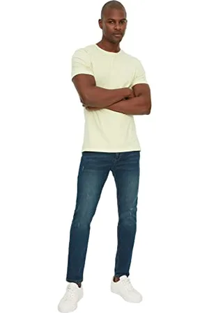 Trendyol Męskie dżinsy o normalnej talii skinny fit, , 46