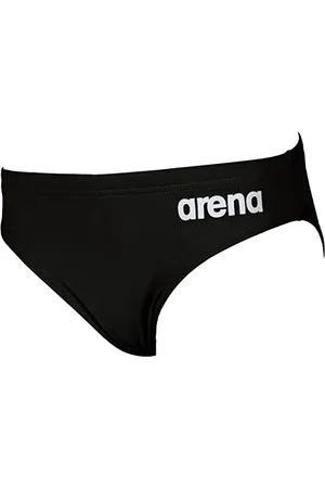 Arena Chłopięce majtki kąpielowe Team Solid Slip, czarno-białe, 4-5 anni, , 4-5 lat
