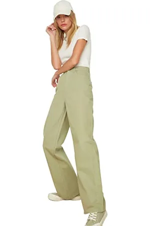 Trendyol Jeansy damskie Mint High Wade Leg, , 36