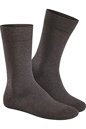 Hudson 004400 Relax Cotton SOCKE Skarpety, brązowe (Dunkelbraun-me 077), FR : 43-44 (rozmiar producenta: 43/44) Mężczyźni