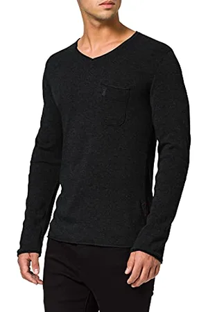 Herrlicher Męski sweter z wełny Alan, , M