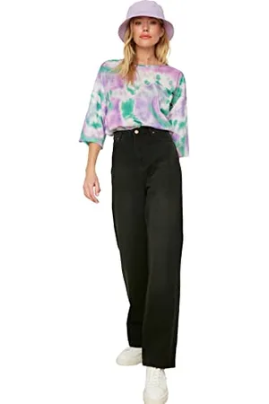Trendyol Damskie dżinsy High Waist 90-tych szerokie nogi dżinsy, , 38